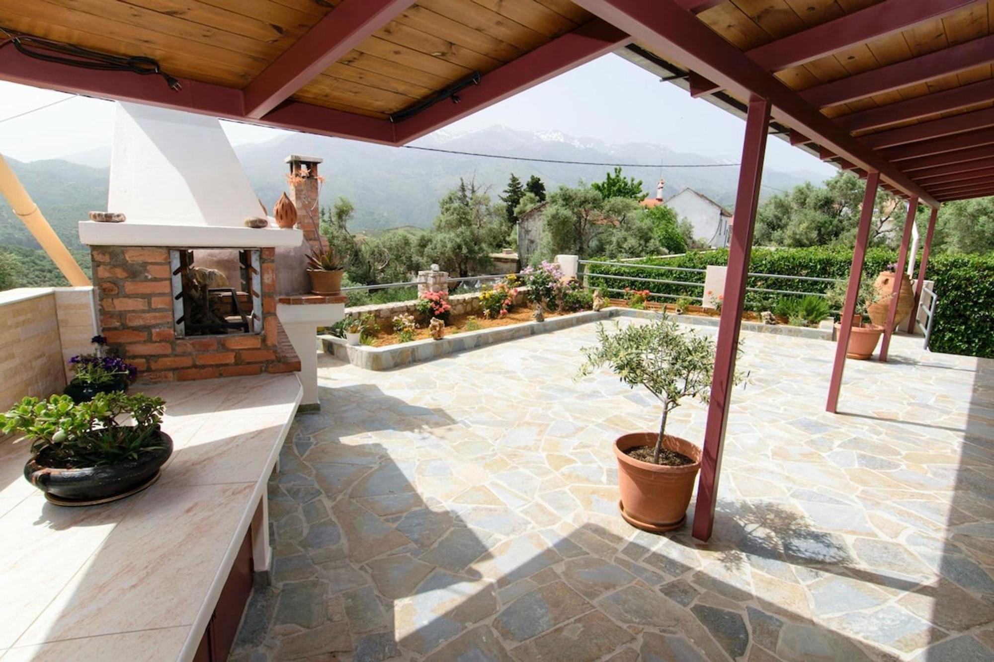 Aoria Traditional House With Stuning Mountain View Loulos Dış mekan fotoğraf